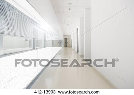 Long empty corridor View Large Photo Image Stock Image - Long empty corridor. Fotosearch