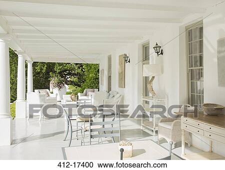 Stock Image - Luxury patio. Fotosearch