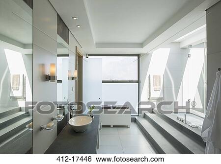 Stock Photograph - Modern bathroom. Fotosearch