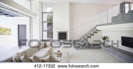 Modern living room View Large Photo Image Stock Image - Modern living room. Fotosearch