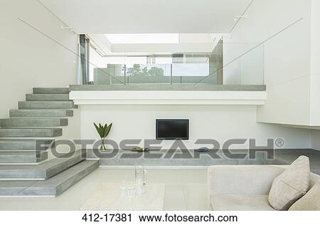 Modern living room with balcony View Large Photo Image Stock Image - Modern living room with balcony. Fotosearch