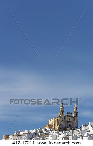Parish of our Lady of the Incarnation on hilltop under blue sky, Olvera, Andaluca, Spain View Large Photo Image Stock Image - Parish of our Lady of the Incarnation on hilltop under blue sky, Olvera, Andaluca, Spain. Fotosearch