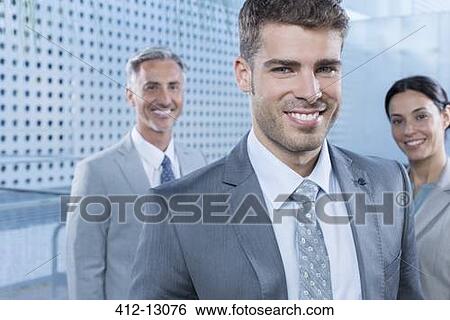 Portrait of confident business people View Large Photo Image Stock Photograph - Portrait of confident business people. Fotosearch