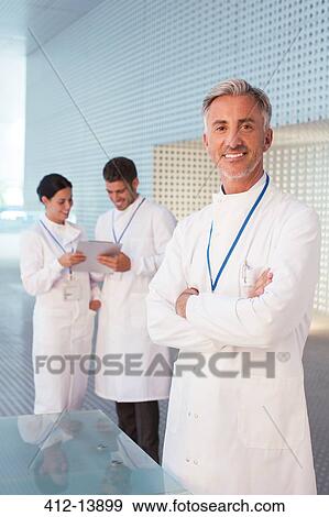 Portrait of confident scientist View Large Photo Image Stock Photo - Portrait of confident scientist. Fotosearch
