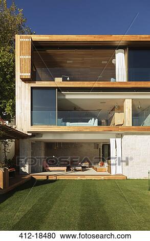 Stock Image - Luxury modern house. Fotosearch