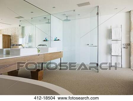 Modern bathroom View Large Photo Image Picture - Modern bathroom. Fotosearch