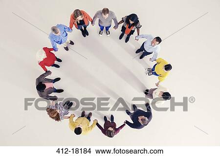 Picture - Business people in circle. Fotosearch