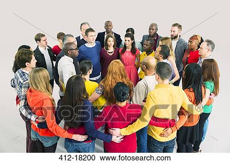 Business people in huddle View Large Photo Image Stock Image - Business people in huddle. Fotosearch