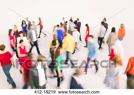Stock Photo - Business people walking. Fotosearch