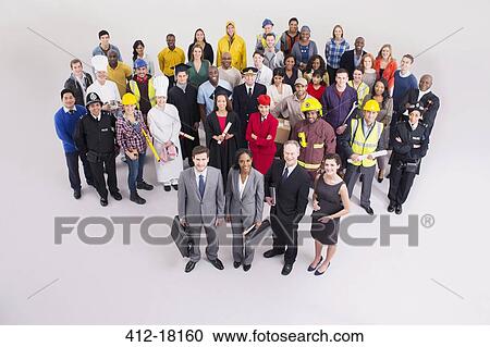 Stock Image - Diverse workforce. Fotosearch