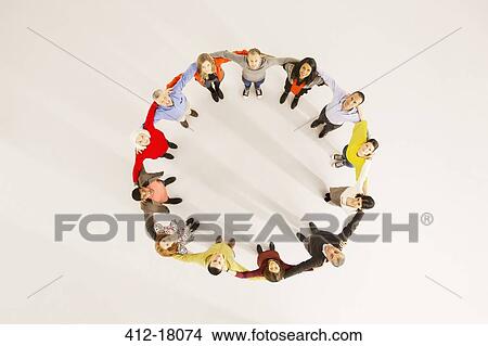 People connected in circle View Large Photo Image Picture - People connected in circle. Fotosearch
