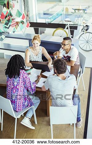 People talking in office View Large Photo Image Stock Photograph - People talking in office. Fotosearch