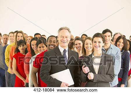 Picture - Portrait of confident business people. Fotosearch