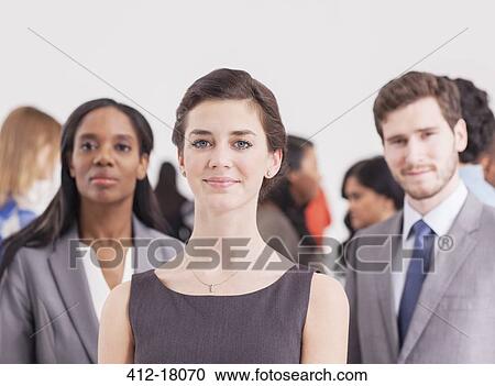 Portrait of confident business people View Large Photo Image Stock Image - Portrait of confident business people. Fotosearch