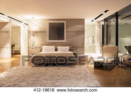 Shag rug in modern bedroom View Large Photo Image Stock Photo - Shag rug in modern bedroom. Fotosearch