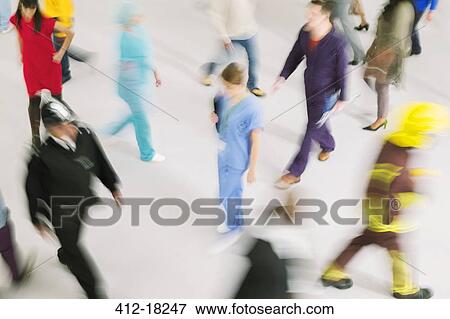 Workforce on the move View Large Photo Image Stock Photo - Workforce on the move. Fotosearch