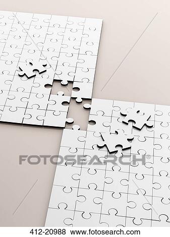 Close up of connecting puzzle with scattered pieces View Large Photo Image Stock Photo - Close up of connecting puzzle with scattered pieces. Fotosearch