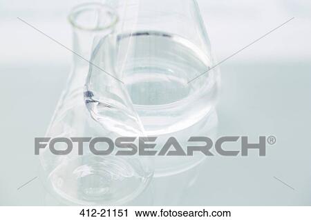 Close up of empty beakers on counter in lab View Large Photo Image Stock Image - Close up of empty beakers on counter in lab. Fotosearch