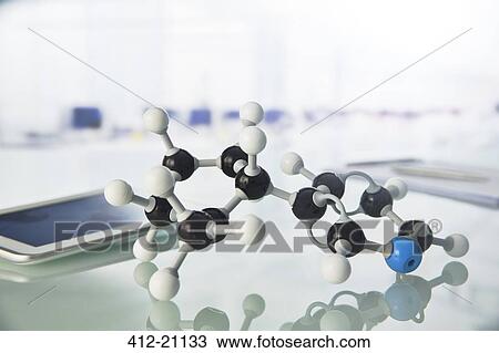 Close up of molecular model on counter in lab View Large Photo Image Stock Image - Close up of molecular model on counter in lab. Fotosearch