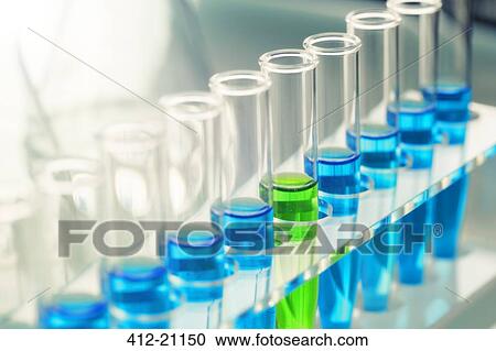 Close up of rack of test tubes with solution in lab View Large Photo Image Stock Image - Close up of rack of test tubes with solution in lab. Fotosearch