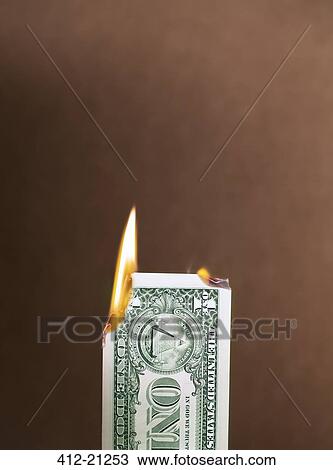 Stock Image - Folded dollar bill. Fotosearch