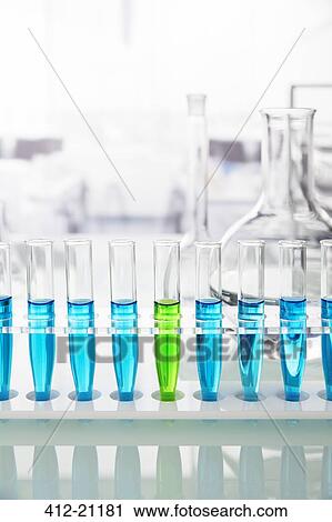 Rack of test tubes with solution on counter in lab View Large Photo Image Stock Image - Rack of test tubes with solution on counter in lab. Fotosearch