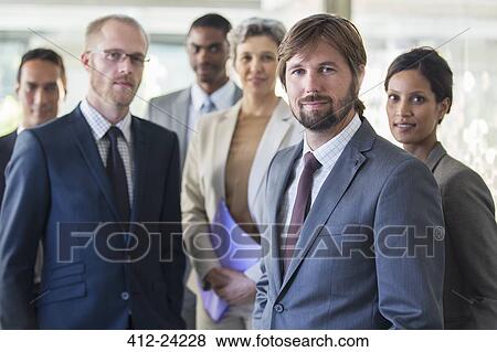 Group portrait of successful office team View Large Photo Image Stock Photo - Group portrait of successful office team. Fotosearch