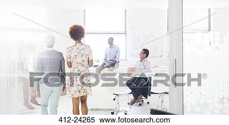 People having meeting in modern office View Large Photo Image Stock Photography - People having meeting in modern office. Fotosearch