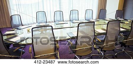 View of empty conference room View Large Photo Image Stock Photo - View of empty conference room. Fotosearch