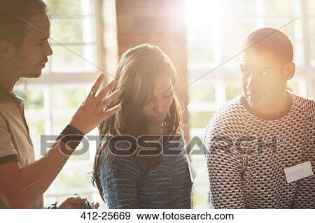Business people talking in meeting View Large Photo Image Stock Photo - Business people talking in meeting. Fotosearch