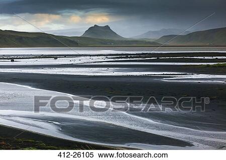 "Black sand beach, Dyrholaey, Iceland" View Large Photo Image Stock Photography - "Black sand beach, Dyrholaey, Iceland". Fotosearch