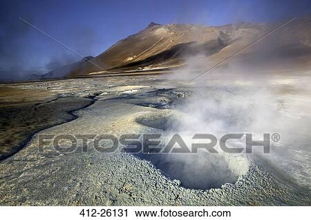 "Geothermal steam vents, Namaskard, Myvatn, Iceland" View Large Photo Image Stock Image - "Geothermal steam vents, Namaskard, Myvatn, Iceland". Fotosearch