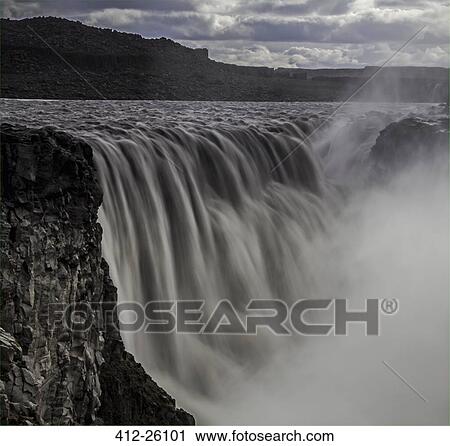 "Glacial waterfall, Dettifoss, Iceland" View Large Photo Image Stock Image - "Glacial waterfall, Dettifoss, Iceland". Fotosearch