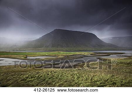 Stock Photography - "Serene landscape, West Fjords, Iceland". Fotosearch