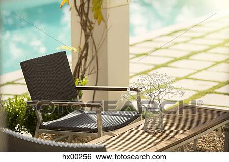 Flower decoration on table at sunny poolside View Large Photo Image Stock Photograph - Flower decoration on table at sunny poolside. Fotosearch