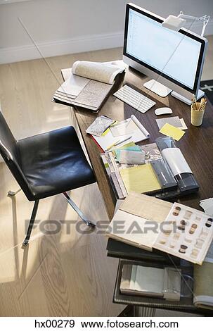 High angle view of interior designer’s desk View Large Photo Image Stock Photo - High angle view of interior designer’s desk. Fotosearch