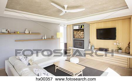Home showcase living room View Large Photo Image Stock Photo - Home showcase living room. Fotosearch