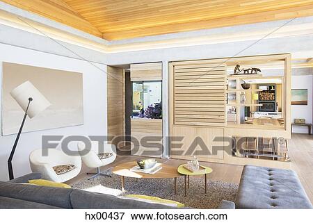 Stock Photo - Home showcase living room. Fotosearch