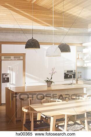 Stock Photography - Modern sunny kitchen. Fotosearch