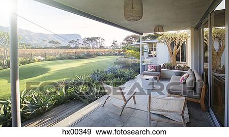 Patio overlooking mountains View Large Photo Image Stock Photo - Patio overlooking mountains. Fotosearch