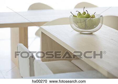 Pears in bowl on modern table View Large Photo Image Stock Image - Pears in bowl on modern table. Fotosearch