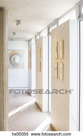 Sunny corridor in modern house View Large Photo Image Stock Photography - Sunny corridor in modern house. Fotosearch