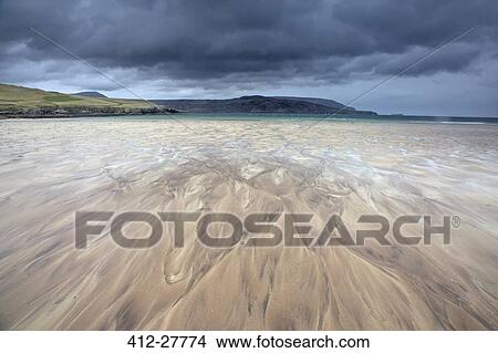 Long exposure view, Balnakiel Beach, Durness, Sutherland, Scotland View Large Photo Image Picture - Long exposure view, Balnakiel Beach, Durness, Sutherland, Scotland. Fotosearch