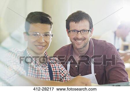 Portrait confident carpenters View Large Photo Image Stock Photo - Portrait confident carpenters. Fotosearch