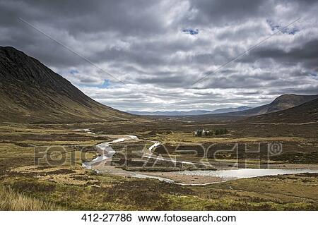 Scenic view highlands landscape, Lochan nah Achlaise, Rannoch Moor, Scotland View Large Photo Image Stock Photograph - Scenic view highlands landscape, Lochan nah Achlaise, Rannoch Moor, Scotland. Fotosearch