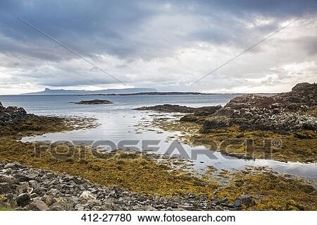 Seascape view under overcast sky, Scotland View Large Photo Image Stock Image - Seascape view under overcast sky, Scotland. Fotosearch