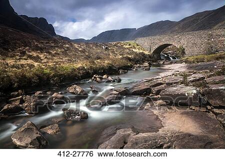 Stream flowing under remote aqueduct, Scotland View Large Photo Image Stock Photograph - Stream flowing under remote aqueduct, Scotland . Fotosearch