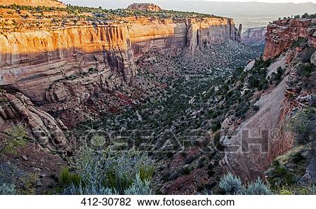 Stock Image - Canyon, Colorado National Monument, Colorado, United States. Fotosearch