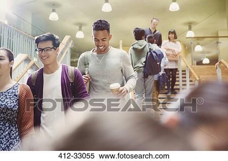 College students descending stairway View Large Photo Image Stock Photography - College students descending stairway. Fotosearch