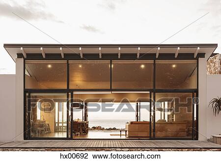Home showcase exterior open to ocean view View Large Photo Image Stock Image - Home showcase exterior open to ocean view. Fotosearch